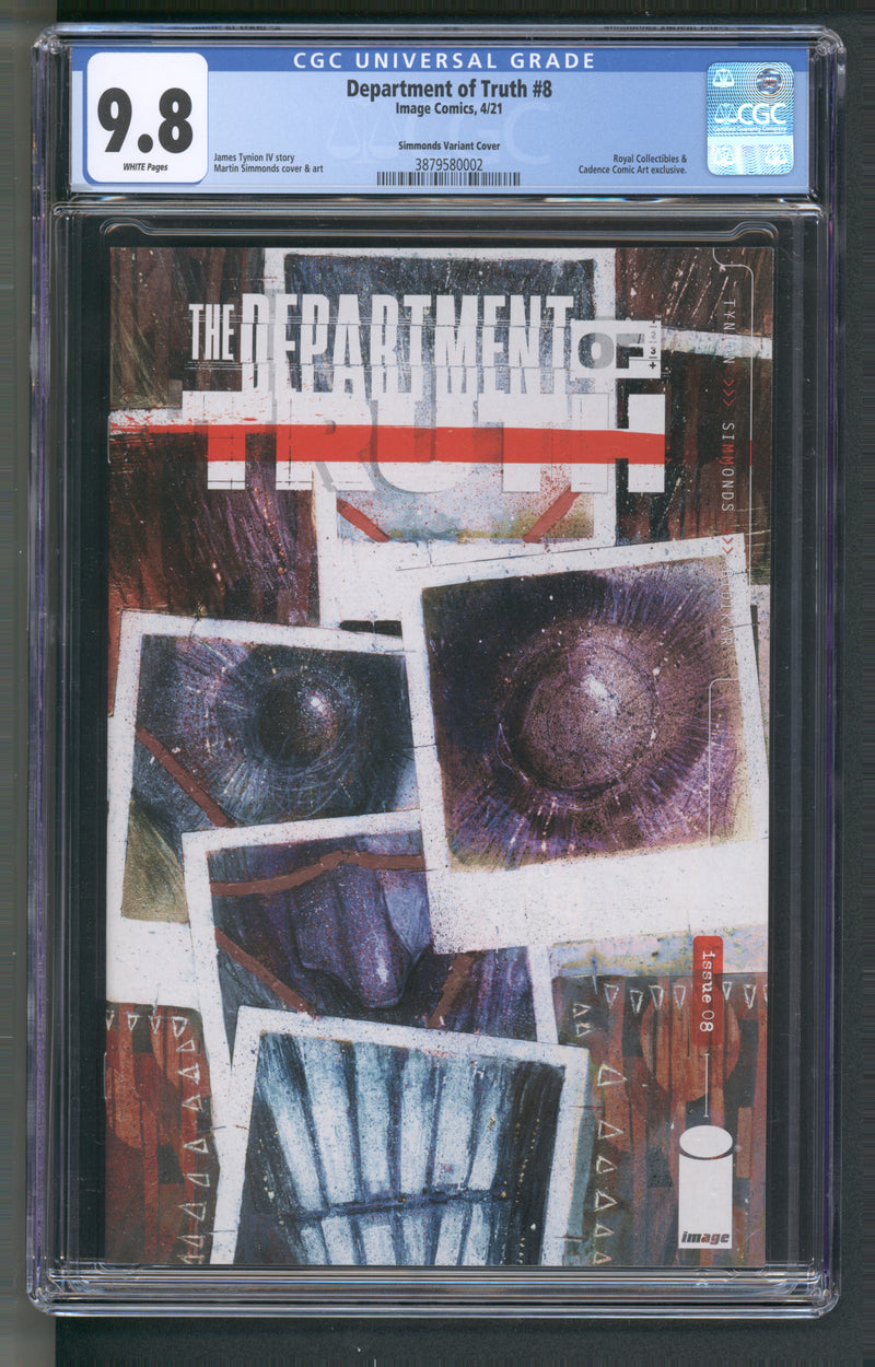 DEPARTMENT OF TRUTH #8 CGC 9.8 SIMMONDS VARIANT COVER