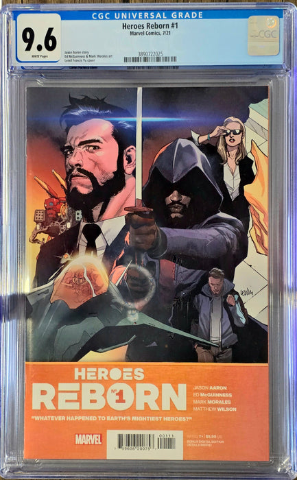 HEROES REBORN #1 CGC 9.6 YEAR 2021