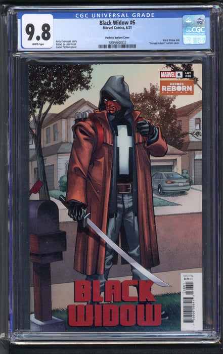BLACK WIDOW #6 CGC 9.8 PACHECO HEROES REBORN
