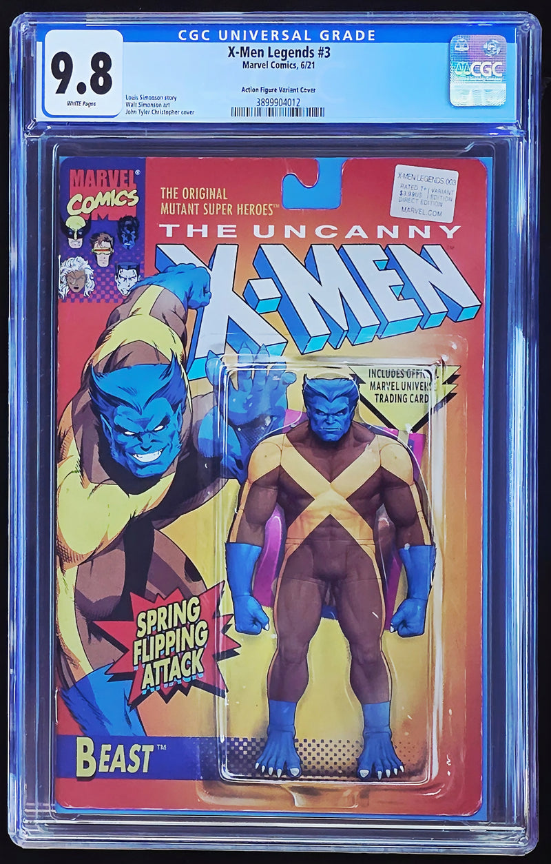 X-MEN LEGENDS #3 CGC 9.8 JTC ACTION FIGURE X-MEN BEAST