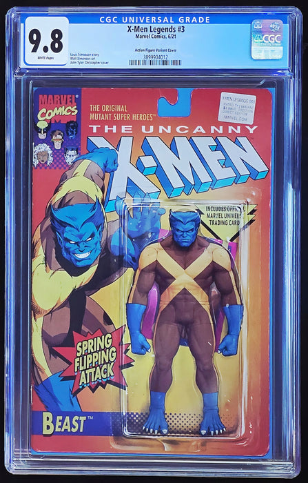 X-MEN LEGENDS #3 CGC 9.8 JTC ACTION FIGURE X-MEN BEAST