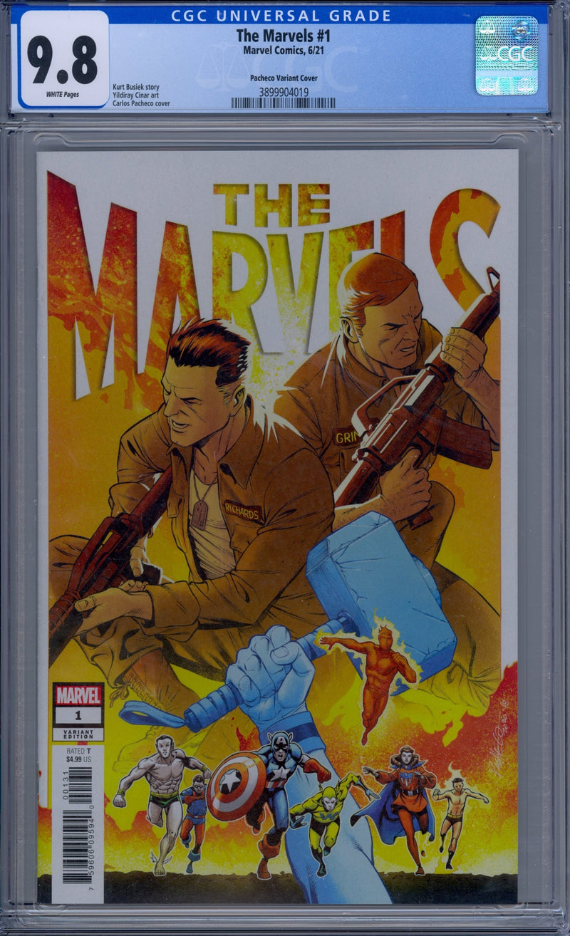 THE MARVELS #1 CGC 9.8 PACHECO VARIANT