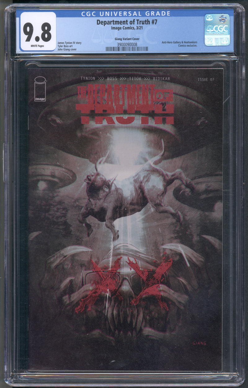 DEPARTMENT OF TRUTH #7 CGC 9.8 JOHN GIANG TRADE