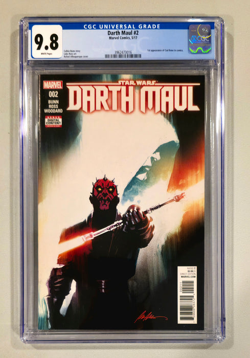 STAR WARS DARTH MAUL #2 CGC 9.8 1ST APP OF CADE BANE