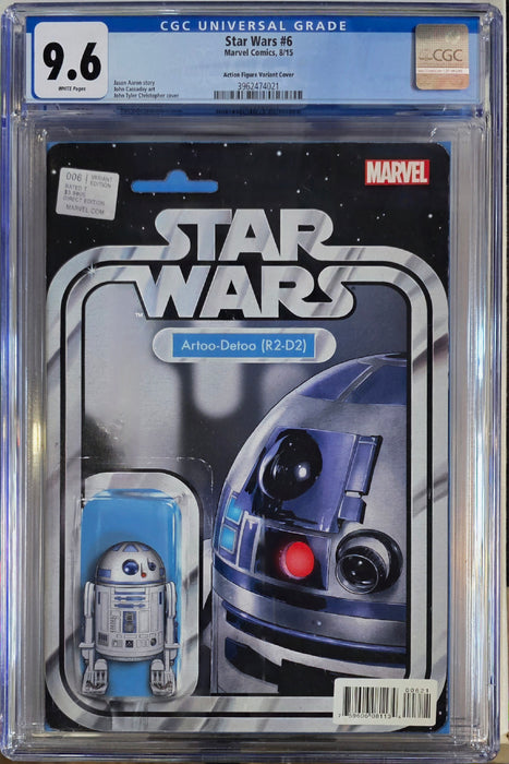 STAR WARS # CGC 9.6 JTC R2D2 ACTION FIGURE