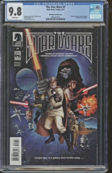 THE STAR WARS #1 CGC 9.8 WHEATLEY VARIANT DARK HORSE COMICS