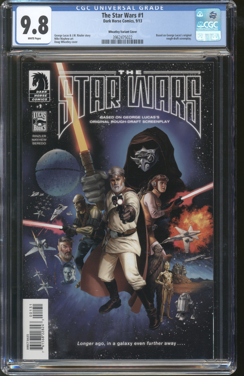 THE STAR WARS #1 CGC 9.8 WHEATLEY VARIANT DARK HORSE COMICS