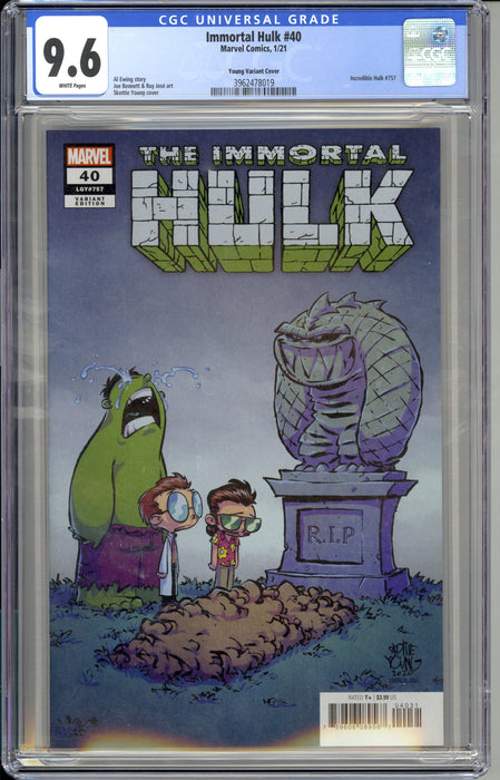 IMMORTAL HULK #40 CGC 9.6 SKOTTIE YOUNG COVER