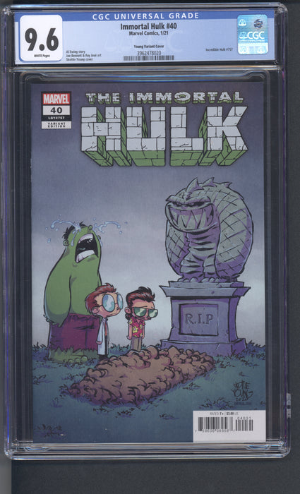 Immortal Hulk #40 CGC 9.6 Skottie Young Cover