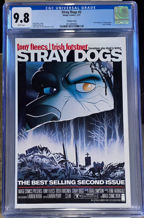 STRAY DOGS #2 CGC 9.8 HORROR MOVIE VAR FORSTNER & FLEECS