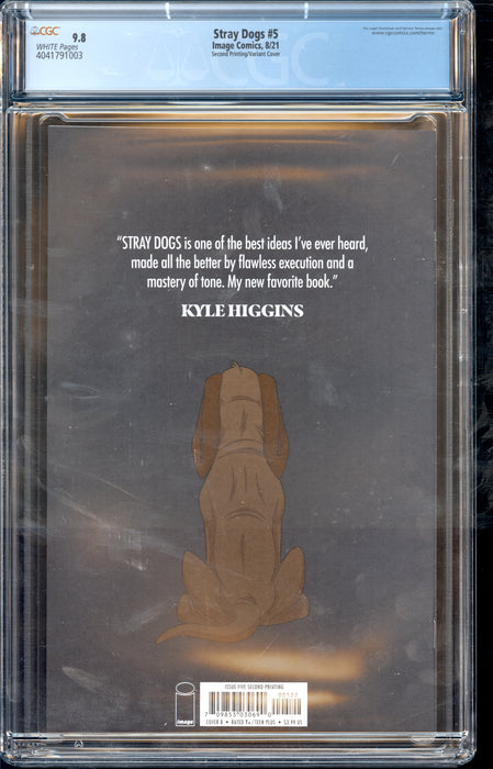 STRAY DOGS #5 CGC 9.8 2ND PRINT CROW HORROR MOVIE FORSTNER & FLEECS
