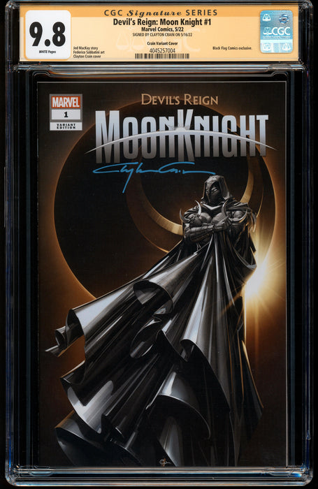 DEVIL'S REIGN MOON KNIGHT #1 CGC 9.8 CRAIN TRADE
