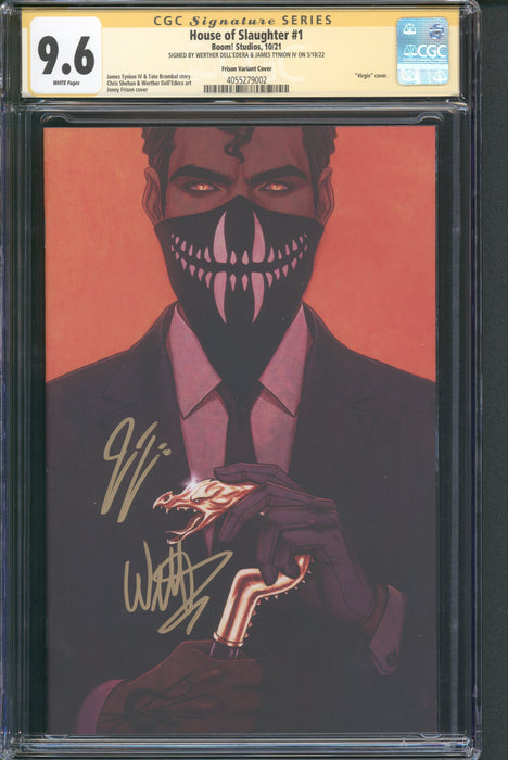 HOUSE OF SLAUGHTER #1 CGC SS 9.6 X2 SIGNED TYNION & DELL'EDERA FRISON VIRGIN