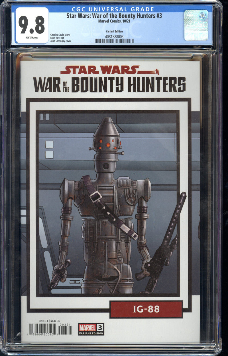 STAR WARS WAR OF THE BOUNTY HUNTERS #3 CGC 9.8 IG-88 VAR