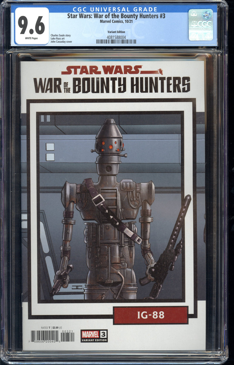 STAR WARS WAR OF THE BOUNTY HUNTERS #3 CGC 9.6 IG-88 VAR
