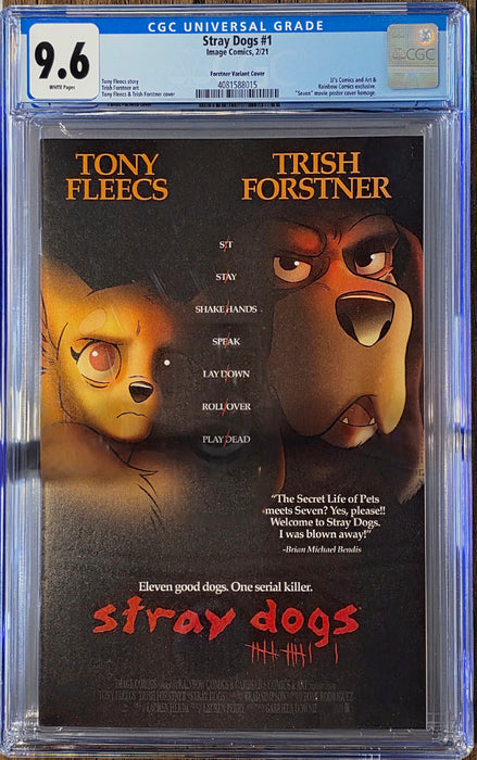 STRAY DOGS #1 CGC 9.6 FORSTNER SEVEN HOMAGE COVER 2021