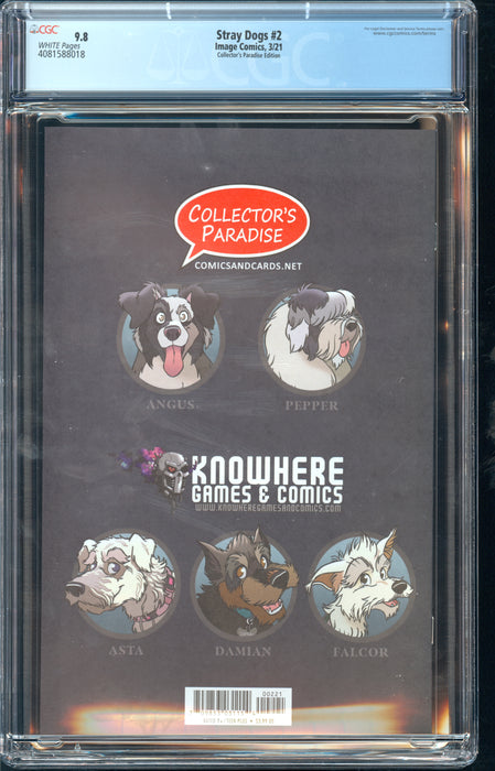 STRAY DOGS #2 CGC 9.8 Photo Variant Cover