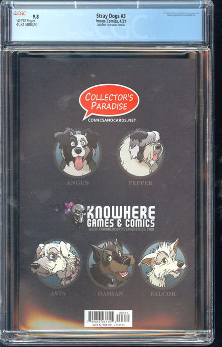 STRAY DOGS #3 CGC 9.8 Photo Variant Cover