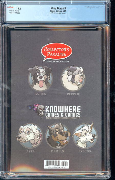 STRAY DOGS #5 CGC 9.8 Photo Variant Cover