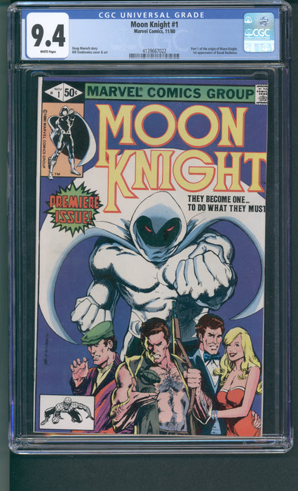 MOON KNIGHT #1 CGC 9.4 1980