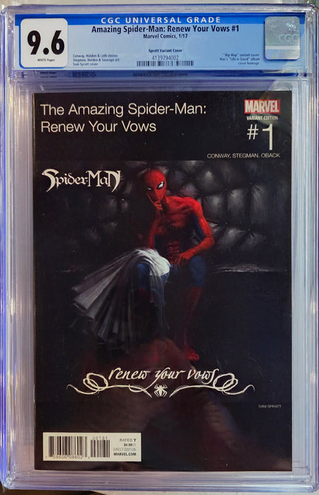AMAZING SPIDER-MAN RENEW YOUR VOWS #1 CGC 9.6 MARVEL HIP-HOP COVER