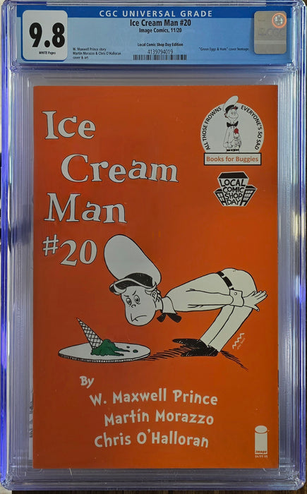 ICE CREAM MAN #20 CGC 9.8 LOCAL COMIC SHOP
