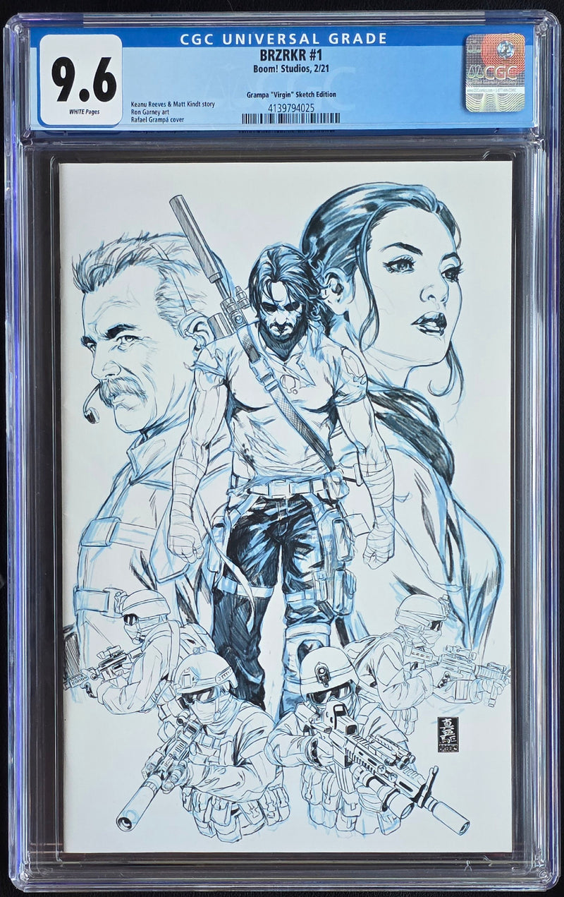 BRZRKR #1 CGC 9.6 GRAMPA VIRGIN SKETCH 1:100
