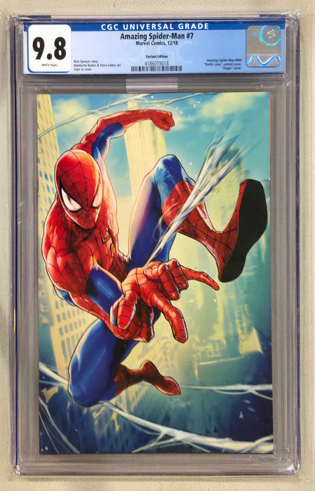 AMAZING SPIDER-MAN #7 CGC 9.8 BATTLE LINES VARIANT