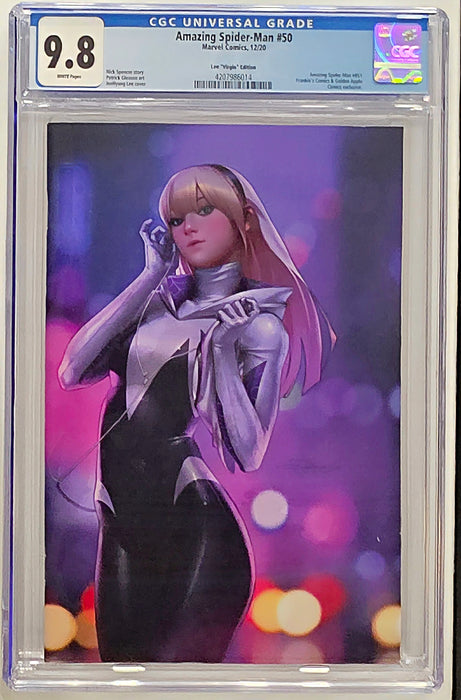 AMAZING SPIDER-MAN #50 CGC 9.8 JEEHYUNG LEE VIRGIN EDITION