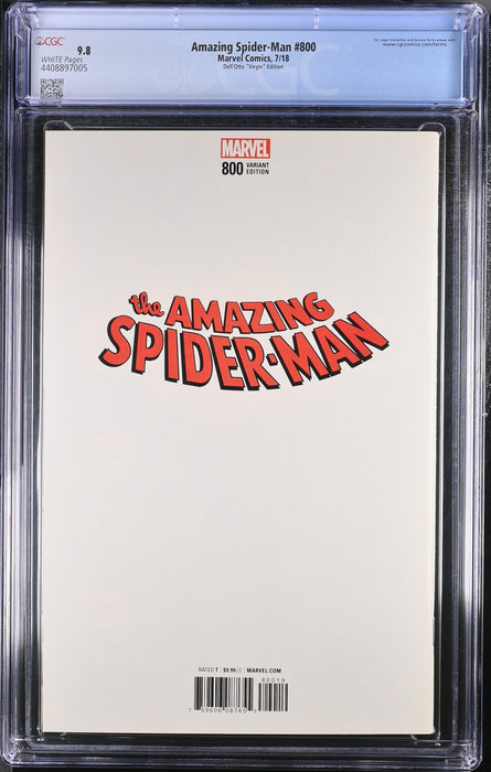 AMAZING SPIDER-MAN #800 CGC 9.8 1:200 Dell Otto Virgin