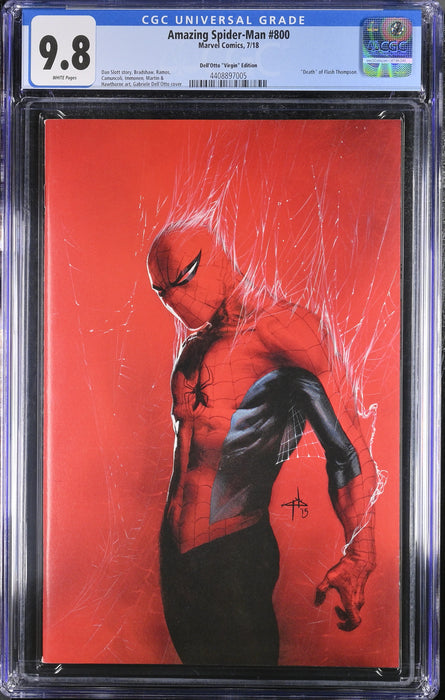 AMAZING SPIDER-MAN #800 CGC 9.8 1:200 Dell Otto Virgin