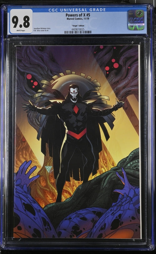 POWERS OF X #5 CGC 9.8 MR. SINISTER VIRGIN R B SILVA