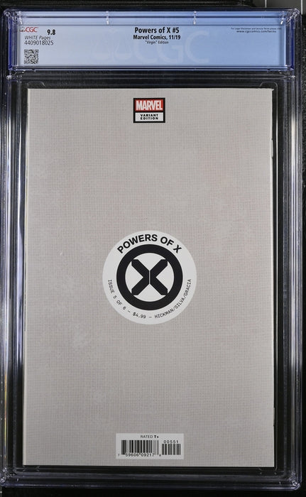 POWERS OF X #5 CGC 9.8 MR. SINISTER VIRGIN R B SILVA