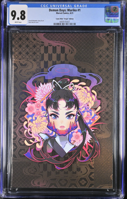 DEMON DAYS MARIKO #1 CGC 9.8 ROSE BESCH VIRGIN VARIANT