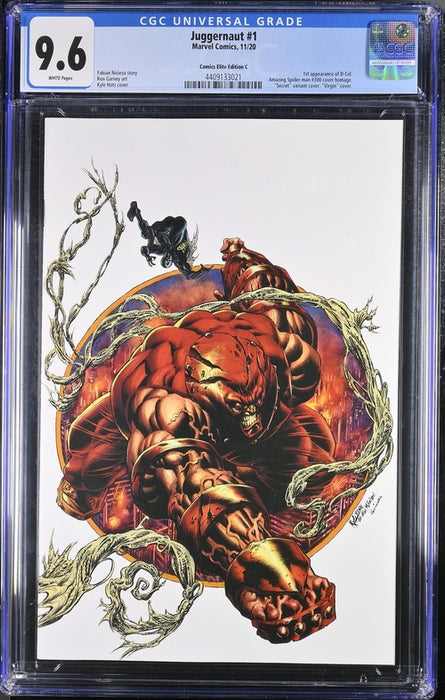 JUGGERNAUT #1 CGC 9.6 HOTZ SECRET WHITE VIRGIN COMICS ELITE EDITION C