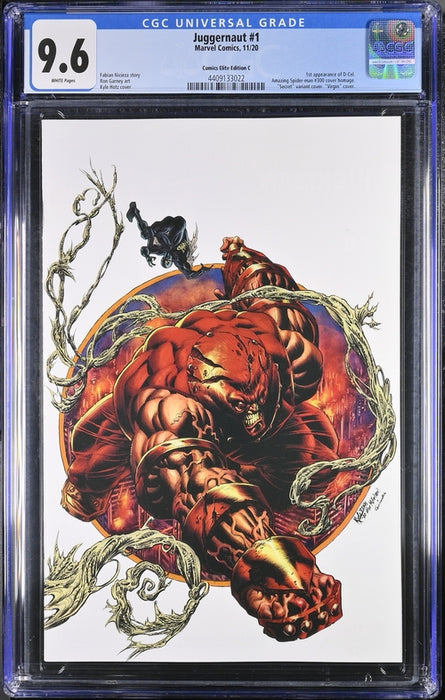 JUGGERNAUT #1 CGC 9.6 HOTZ SECRET WHITE VIRGIN COMICS ELITE EDITION C