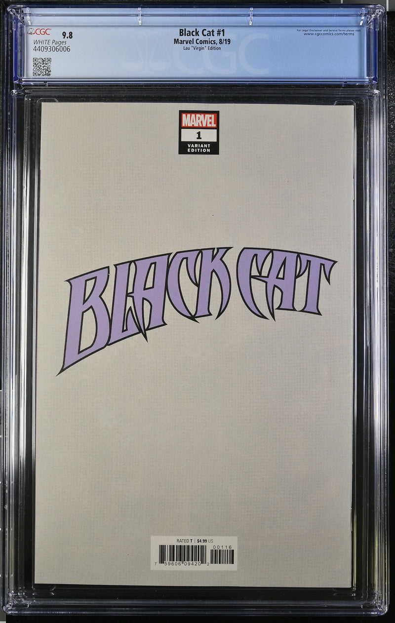 BLACK CAT #1 CGC 9.8 STANLEY ARTGERM LAU VIRGIN 2019