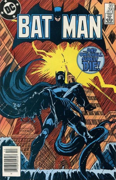 BATMAN #390 NEWSSTAND EDITION 1985