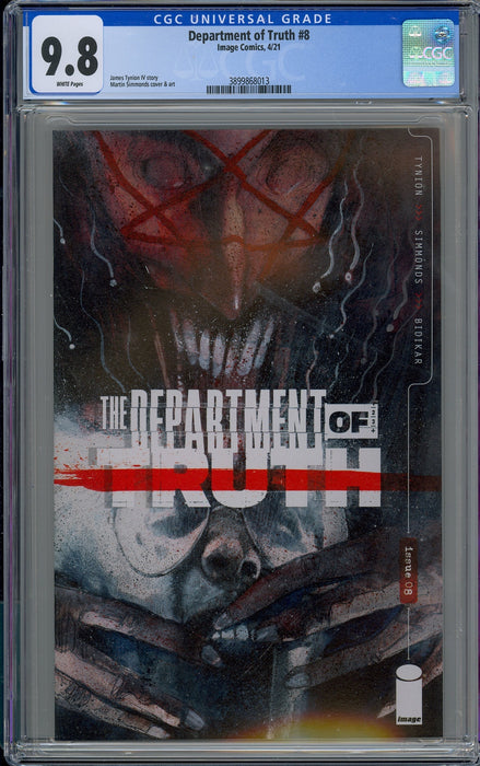 DEPARTMENT OF TRUTH #8 CGC 9.8 CVR A SIMMONDS