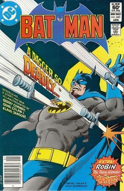 BATMAN #343 NEWSSTAND EDITION 1981