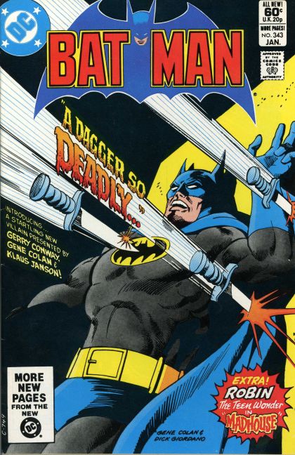 BATMAN #343 DIRECT EDITION 1981