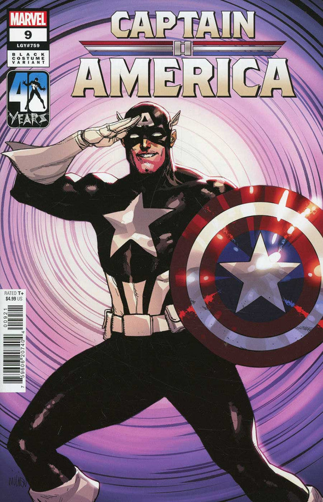 CAPTAIN AMERICA #9 LEINIL FRANCIS YU BLACK COSTUME  2024