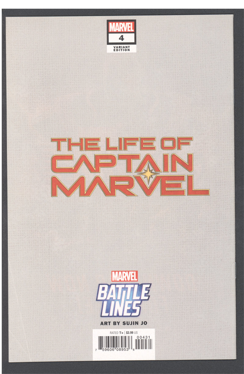 LIFE OF CAPTAIN MARVEL #4 SUJIN JO MARVEL BATTLE LINES 2018