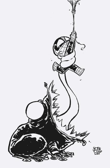 AMAZING SPIDER-MAN #67 SKOTTIE YOUNG 8 DEATHS OF SPIDER-MAN BLACK AND WHITE VIRGIN VARIANT