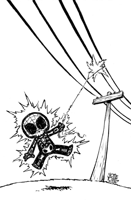 AMAZING SPIDER-MAN #69 SKOTTIE YOUNG 8 DEATHS OF SPIDER-MAN BLACK AND WHITE VIRG IN VARIANT