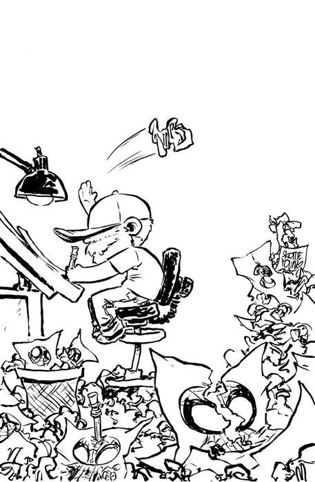 AMAZING SPIDER-MAN #70 SKOTTIE YOUNG 8 DEATHS OF SPIDER-MAN BLACK AND WHITE VIRG IN VARIANT