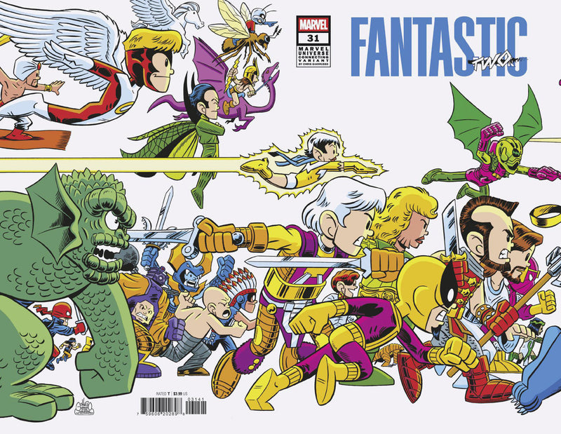 FANTASTIC FOUR #31 CHRIS GIARRUSSO MARVEL UNIVERSE CONNECTING VAR VOL. 7 A