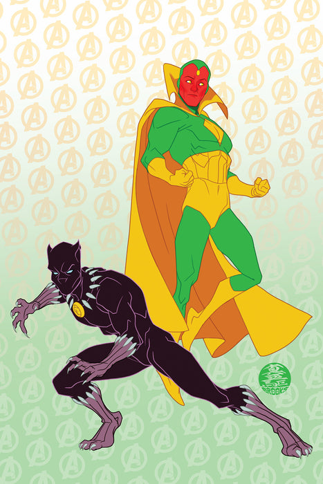 AVENGERS #23 MARK BROOKS ANIMATED-STYLE VIRGIN VARIANT