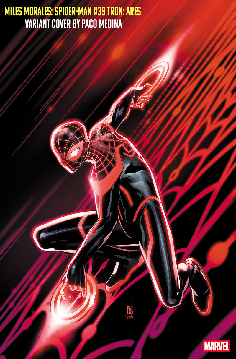 MILES MORALES SPIDER-MAN #39 PACO MEDINA TRON ARES VARIANT