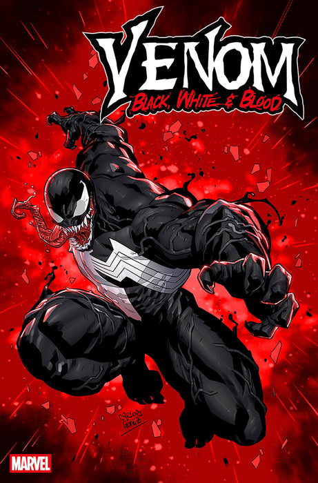 VENOM BLACK, WHITE & BLOOD #2 CARLOS GOMEZ VARIANT